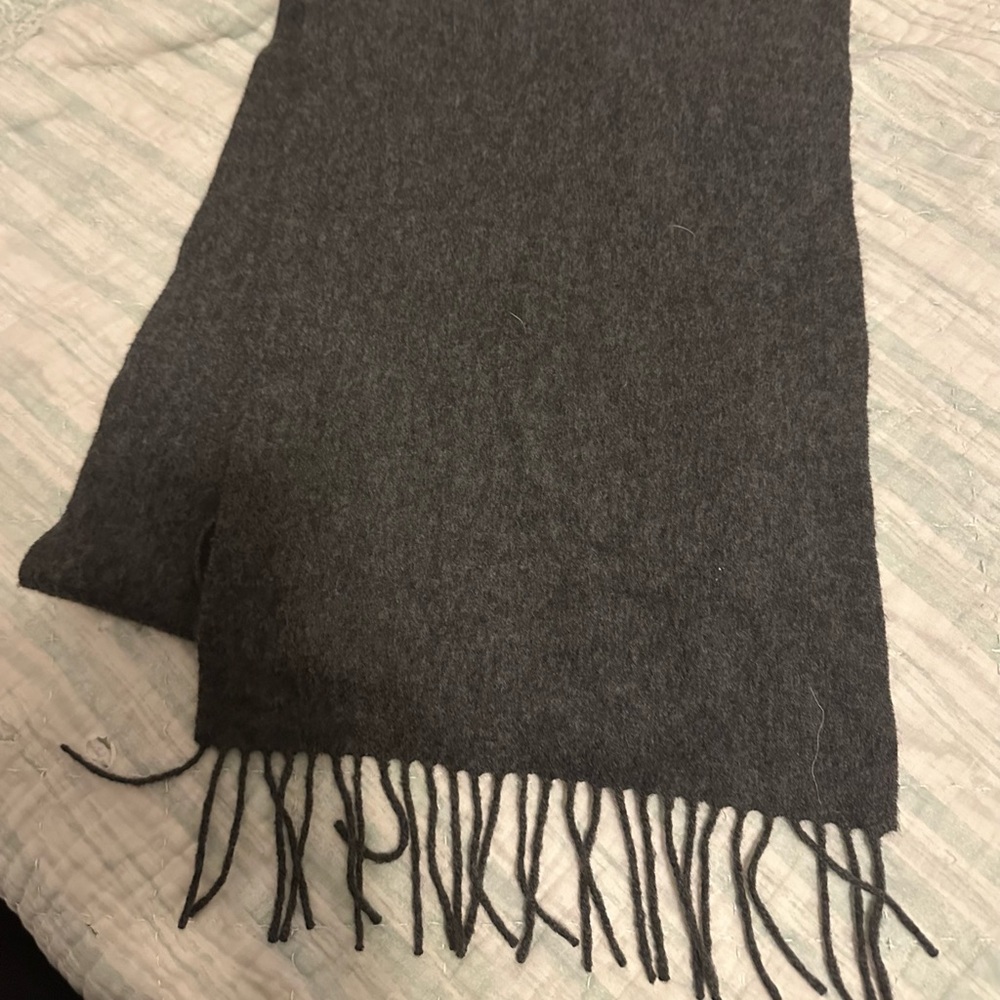 John W. Nordstrom Charcoal Cashmere Scarf
